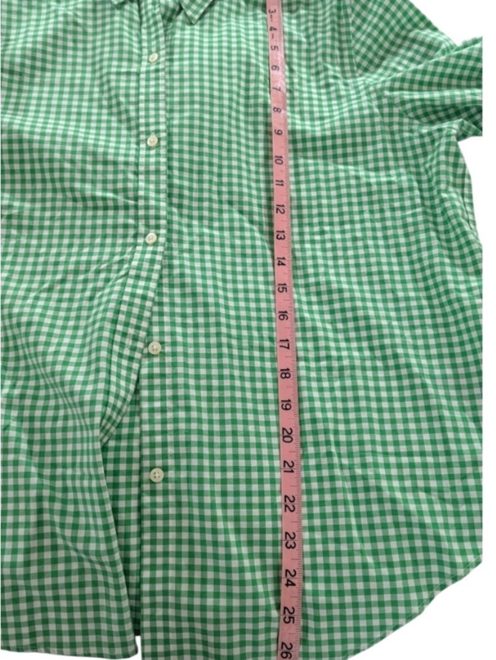 Ralph Lauren Green Gingham Button-Down Shirt - Women - Picture 11 of 12